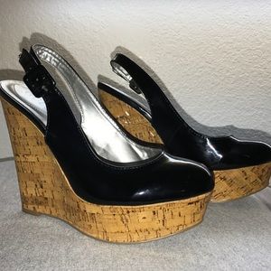 Guess Patent Leather Platforms